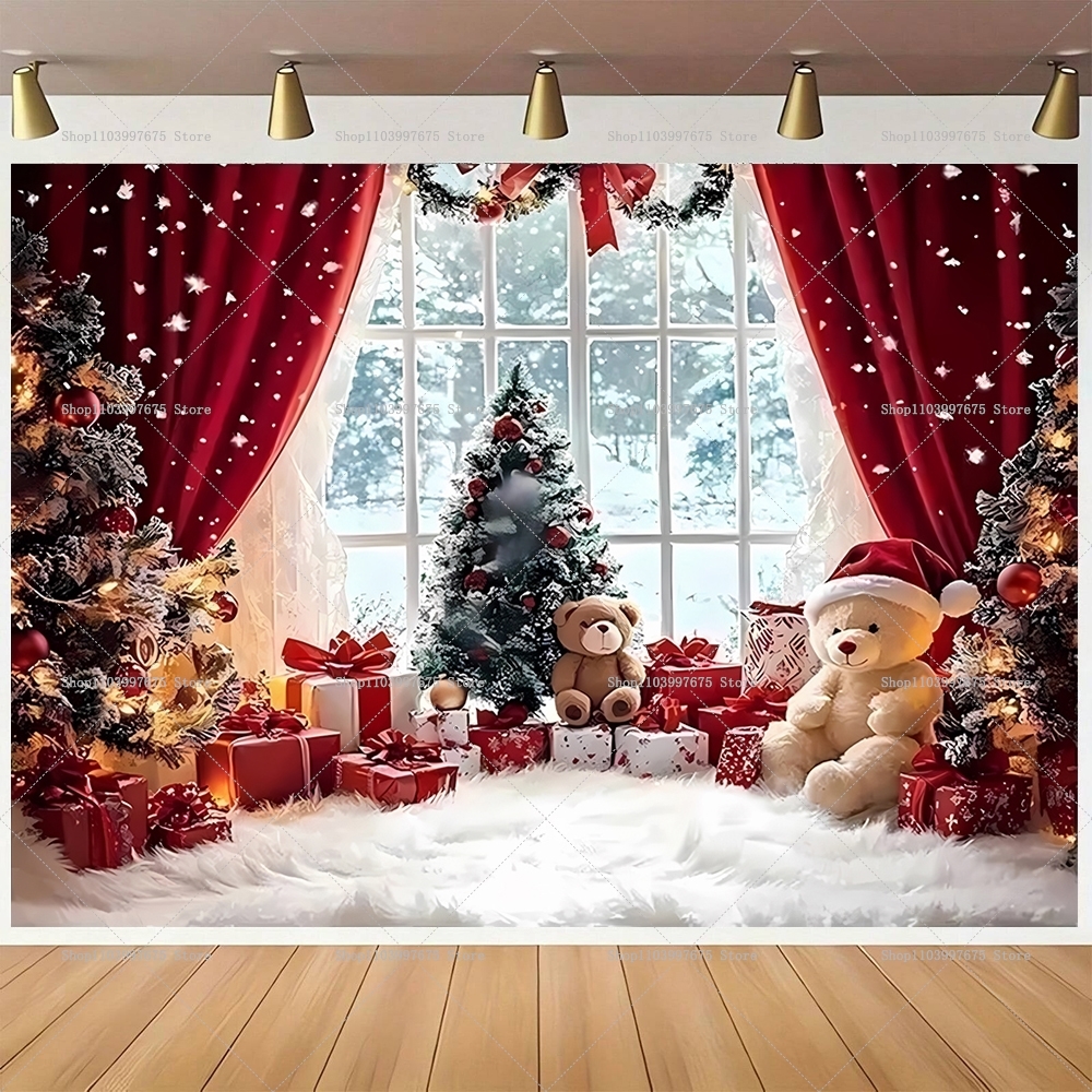 Baby Food Plan - Merry Christmas Backdrops Wonderland Snowman Decor