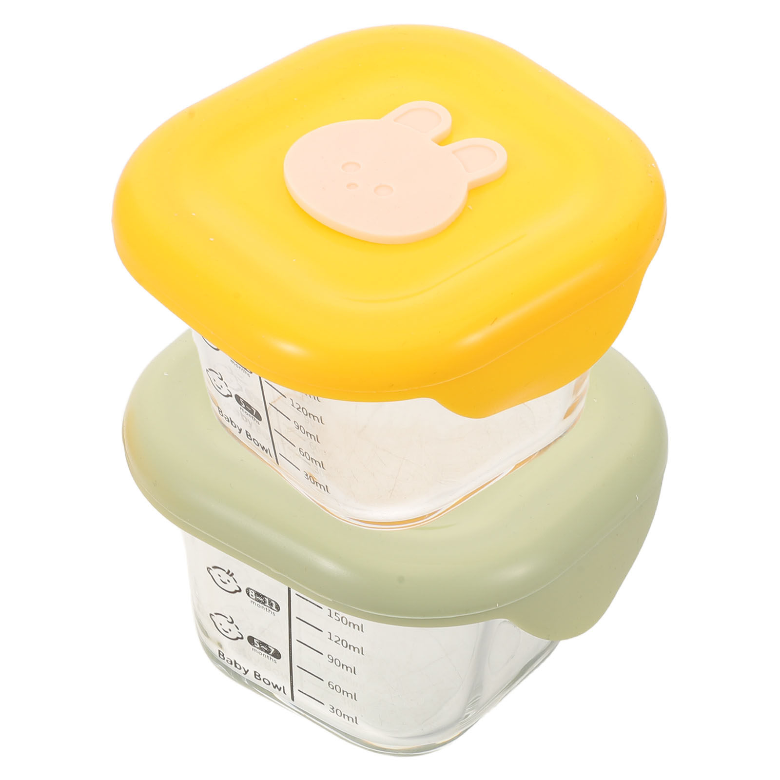 Baby Food Yellow - 2Pcs Baby Food Boxes 230Ml Colorful