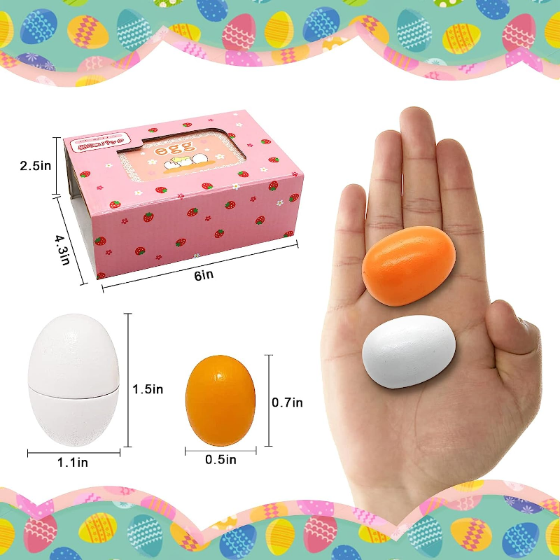 6pcs Wooden Eggs Toy Egg Kitch – обзор и цена Baby Food Quantity