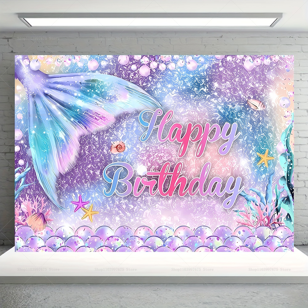Mermaid Party Backdrops Childr – обзор и цена Baby Food Plan