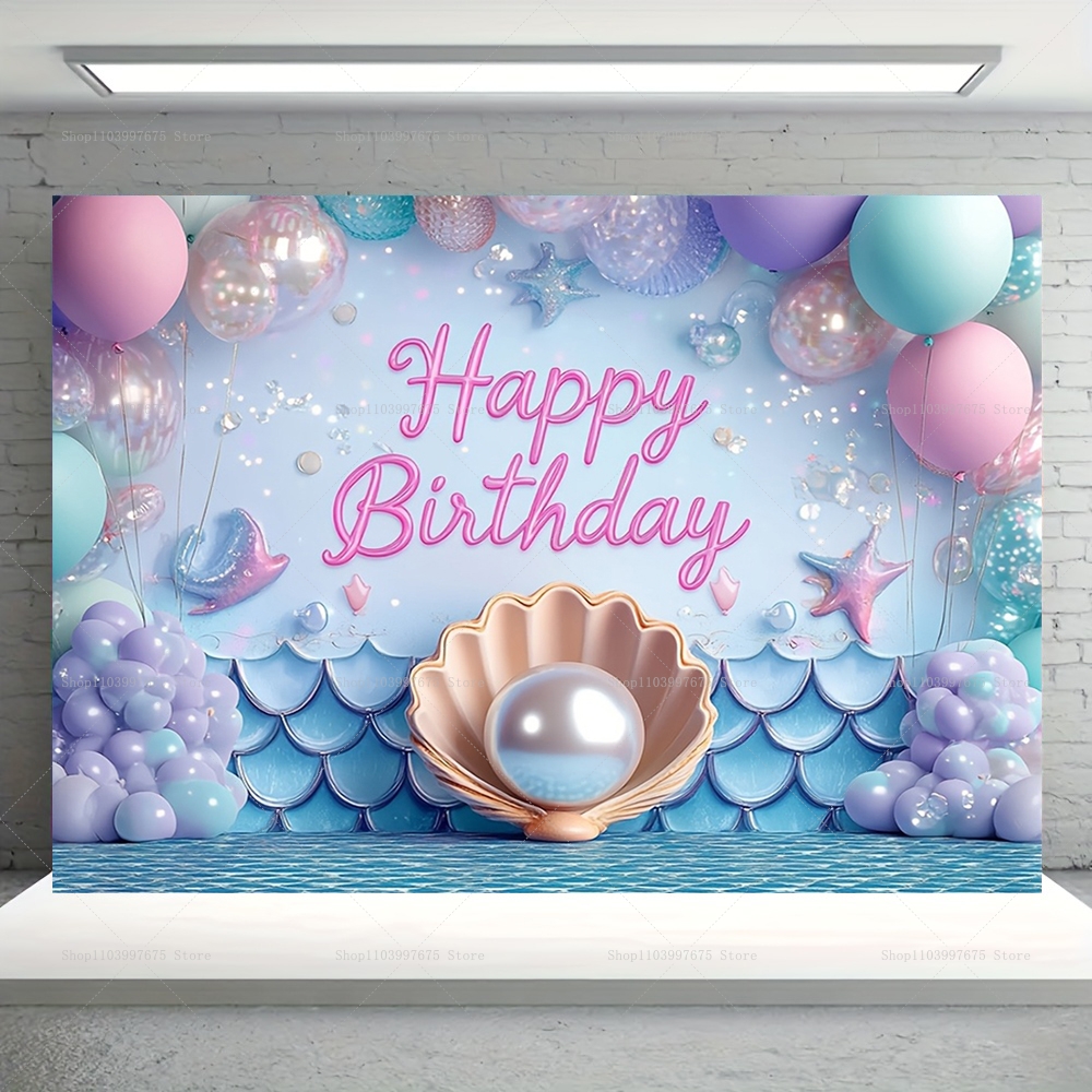 Mermaid Party Backdrops Childr – обзор и цена Baby Food Plan