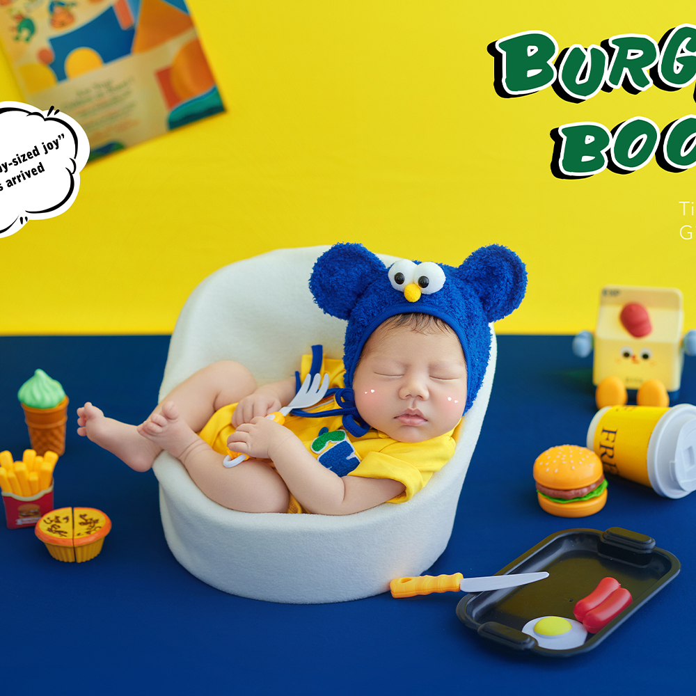 Fast Food Theme Newborn Photog – обзор и цена Baby Food Yellow