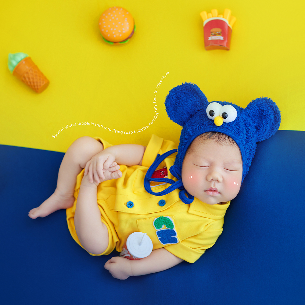 Fast Food Theme Newborn Photog – обзор и цена Baby Food Yellow