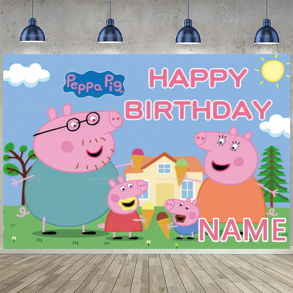 Custom Name Cartoon Peppa Pig  – обзор и цена Baby Food Plan