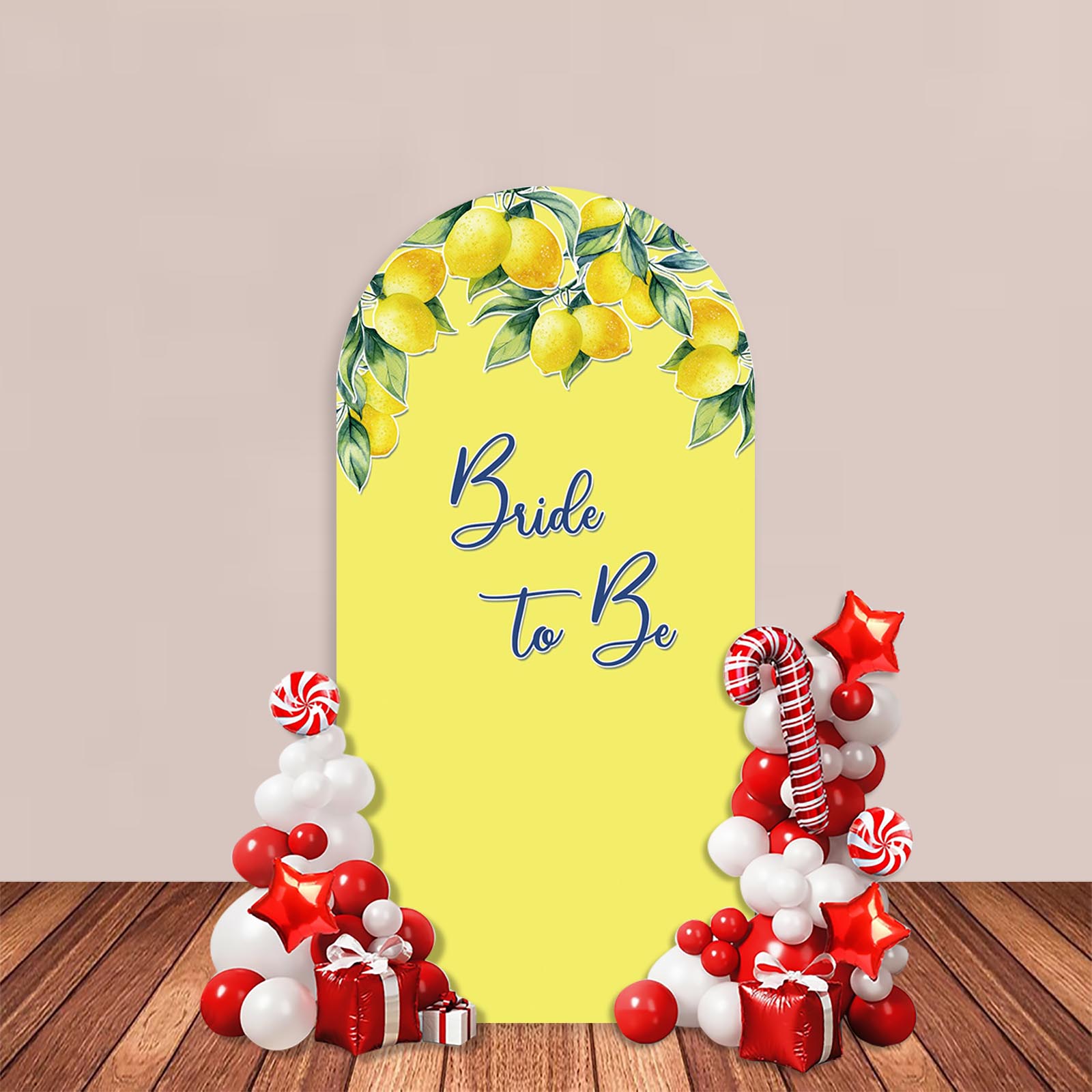 Lemon Bride to Be Arch Backdro – обзор и цена Baby Food Yellow