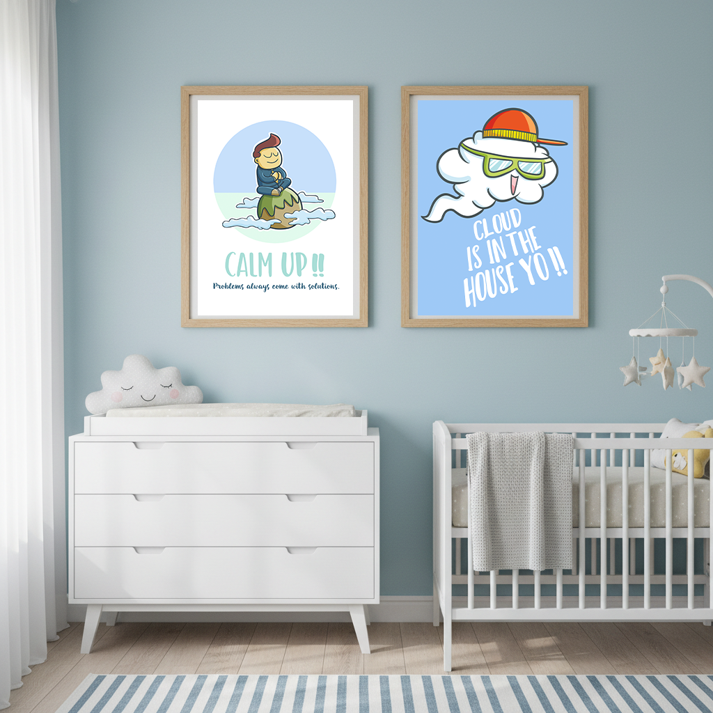 1pc frameless Cartoon Nursery  – обзор и цена Baby Food Quotes