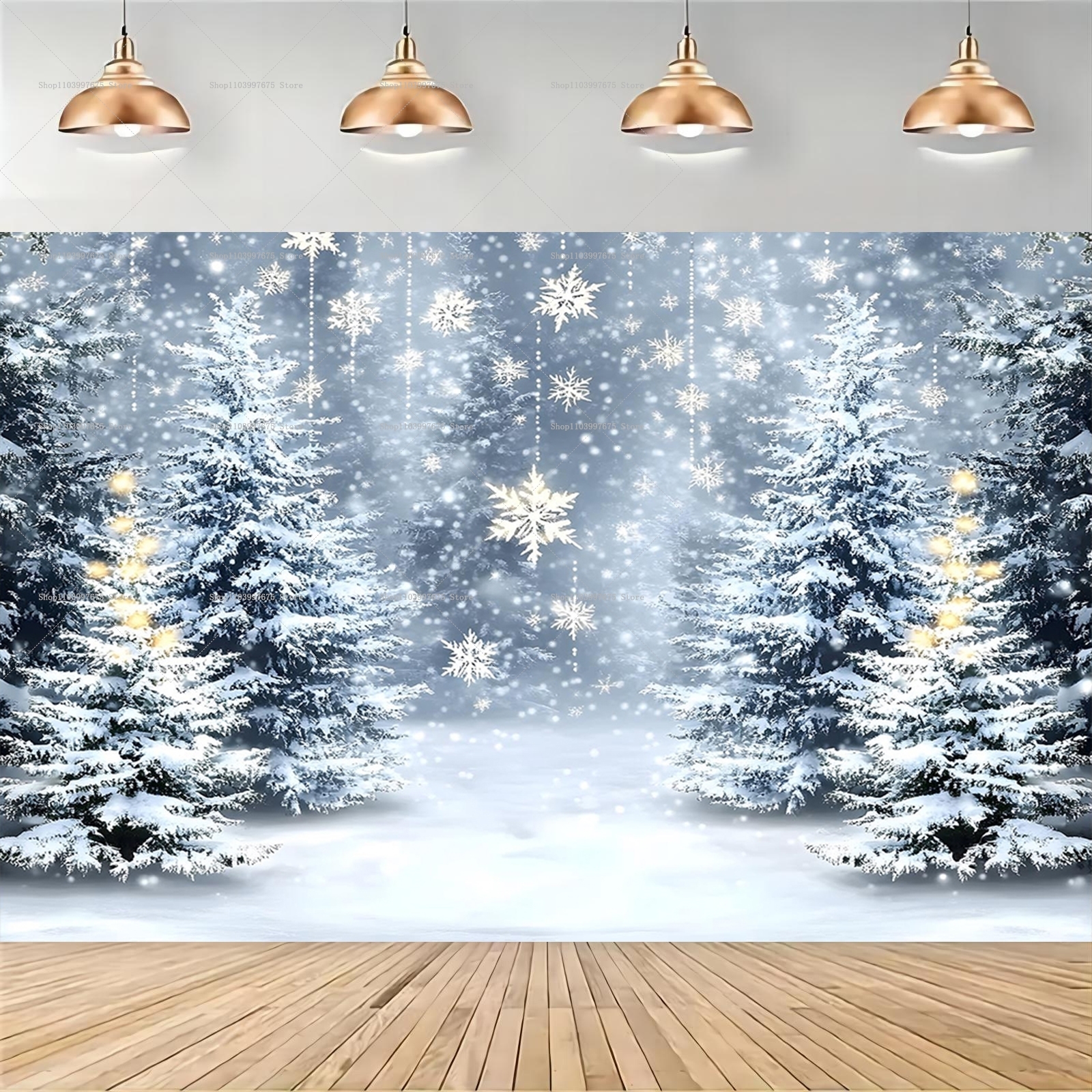 Snowy Forest Christmas Backdro – обзор и цена Baby Food Plan