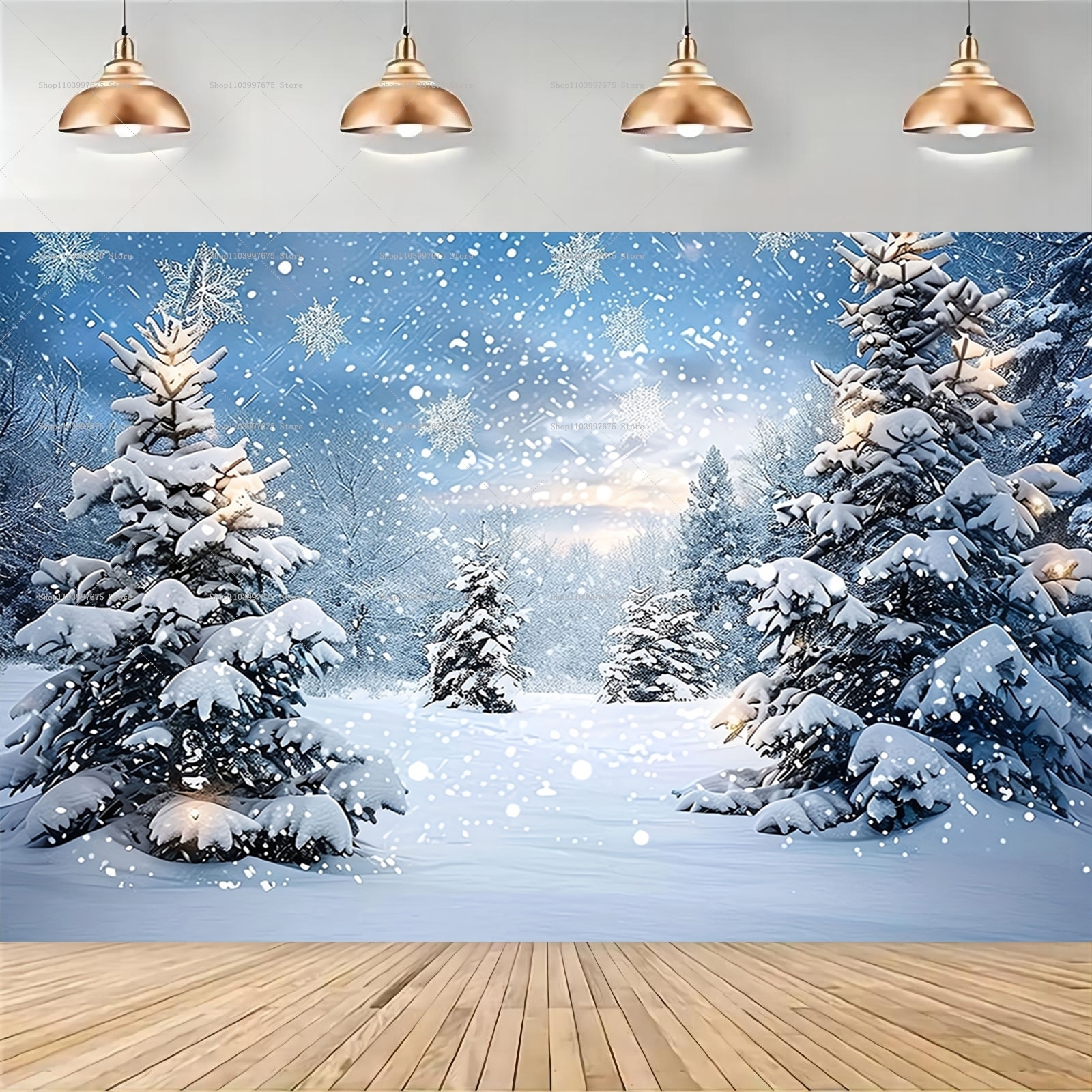 Snowy Forest Christmas Backdro – обзор и цена Baby Food Plan