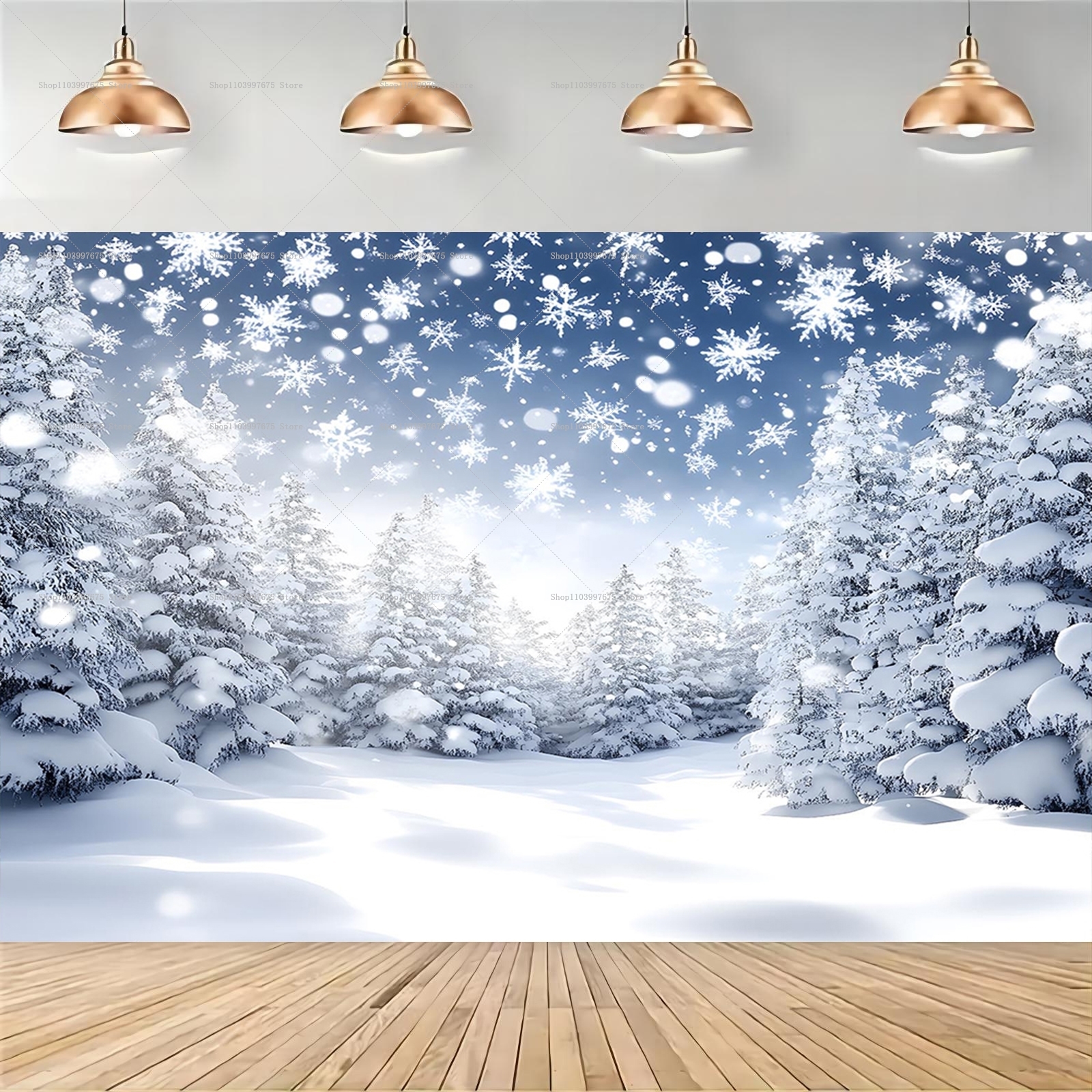 Snowy Forest Christmas Backdro – обзор и цена Baby Food Plan