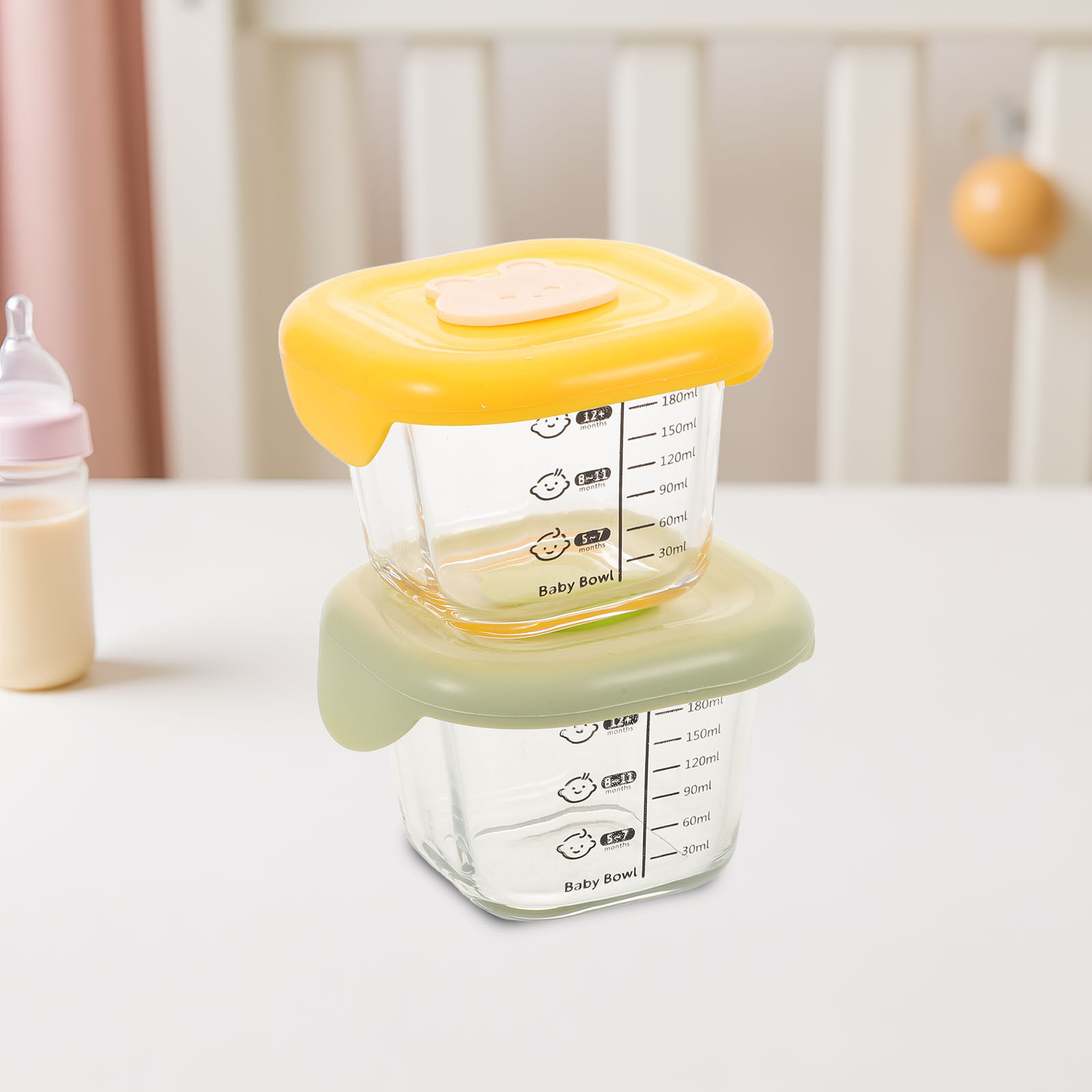 2Pcs Baby Food Boxes 230Ml Col – обзор и цена Baby Food Yellow