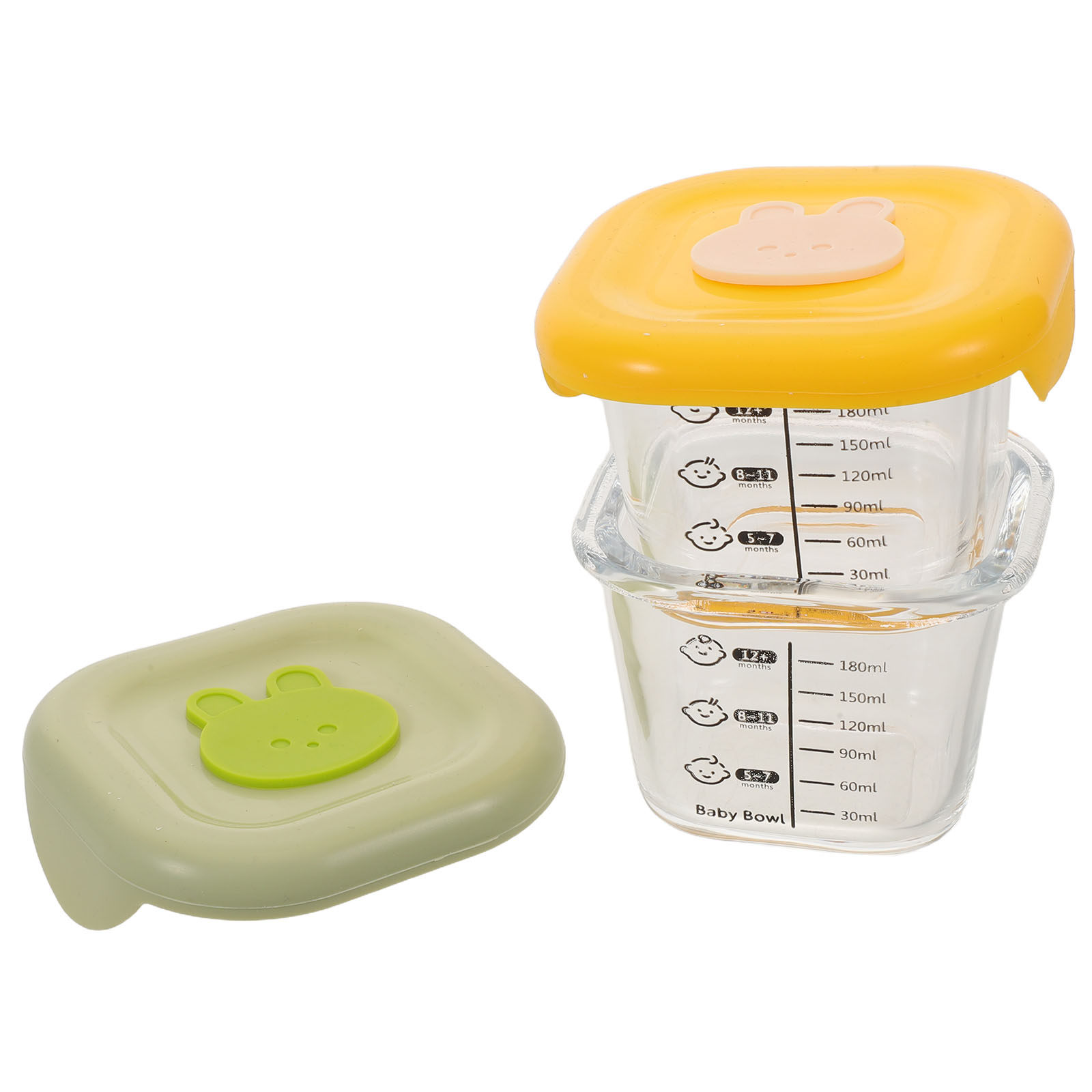 2Pcs Baby Food Boxes 230Ml Col – обзор и цена Baby Food Yellow