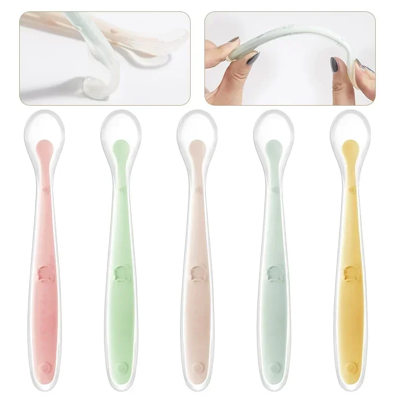 Soft Silicone Baby Spoon Toddl – обзор и цена Baby Food Quantity