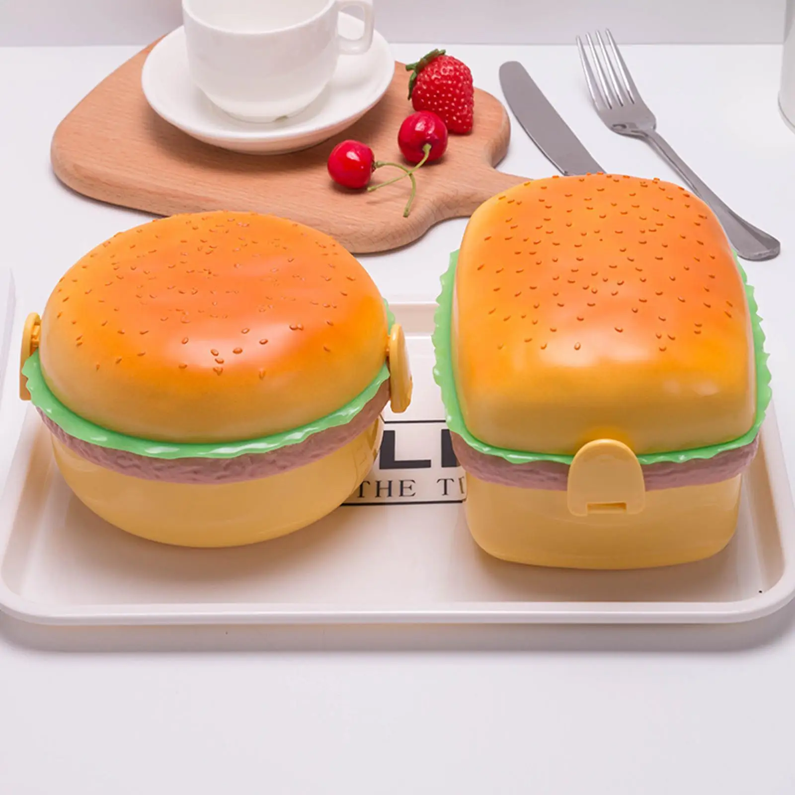 Hamburger Lunch Box Double Tie – обзор и цена Baby Food Container