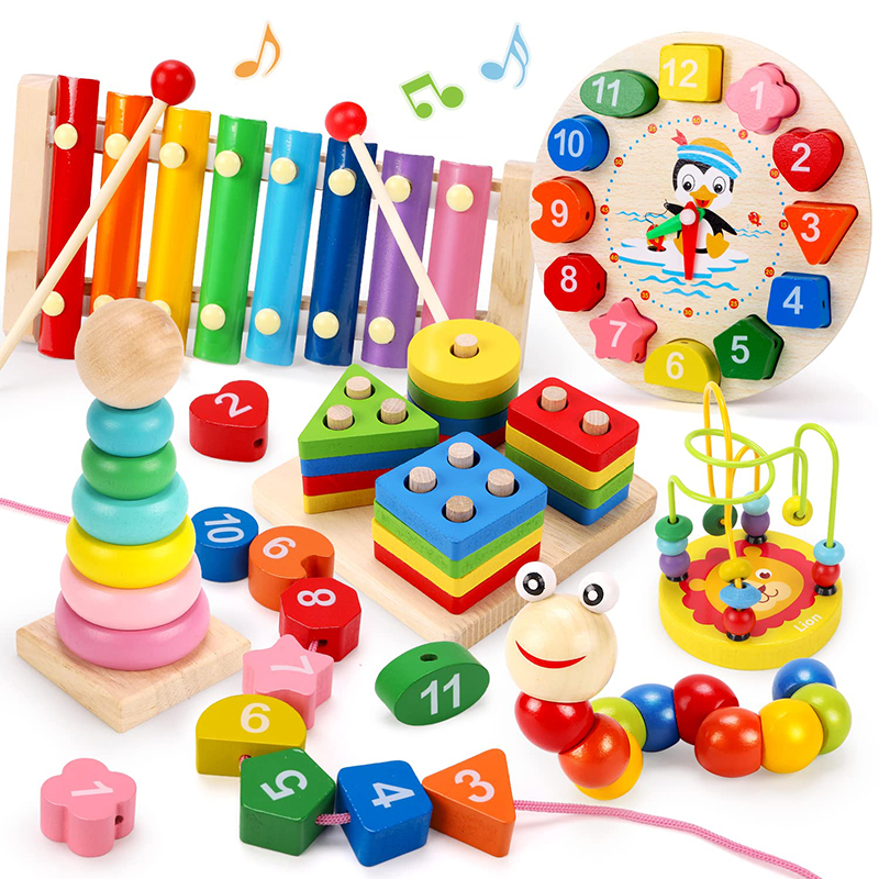 5-6pcs/set Montessori Wooden T – обзор и цена Baby Food Product