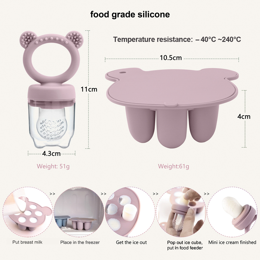Baby Ice Cream Pops Silicone M – обзор и цена Baby Food Stuff